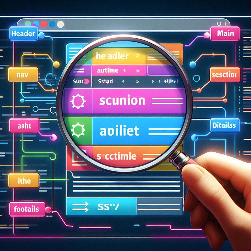 Image showing different HTML5 Semantics